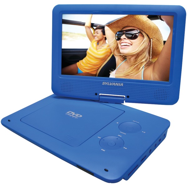 Sylvania Portable 9" DVD Player with 5-Hour Battery (Blue) SDVD9020B-BLUE